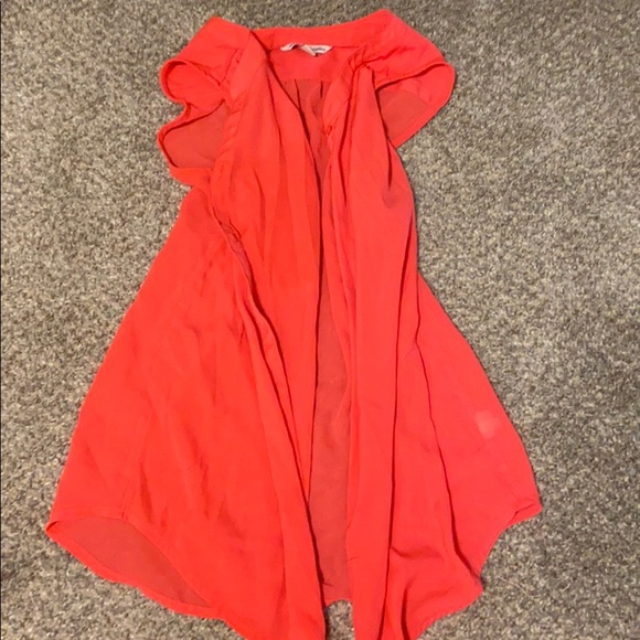 orange/pink button down - Picture 1 of 1